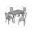 5 Piece Modern Dining Set