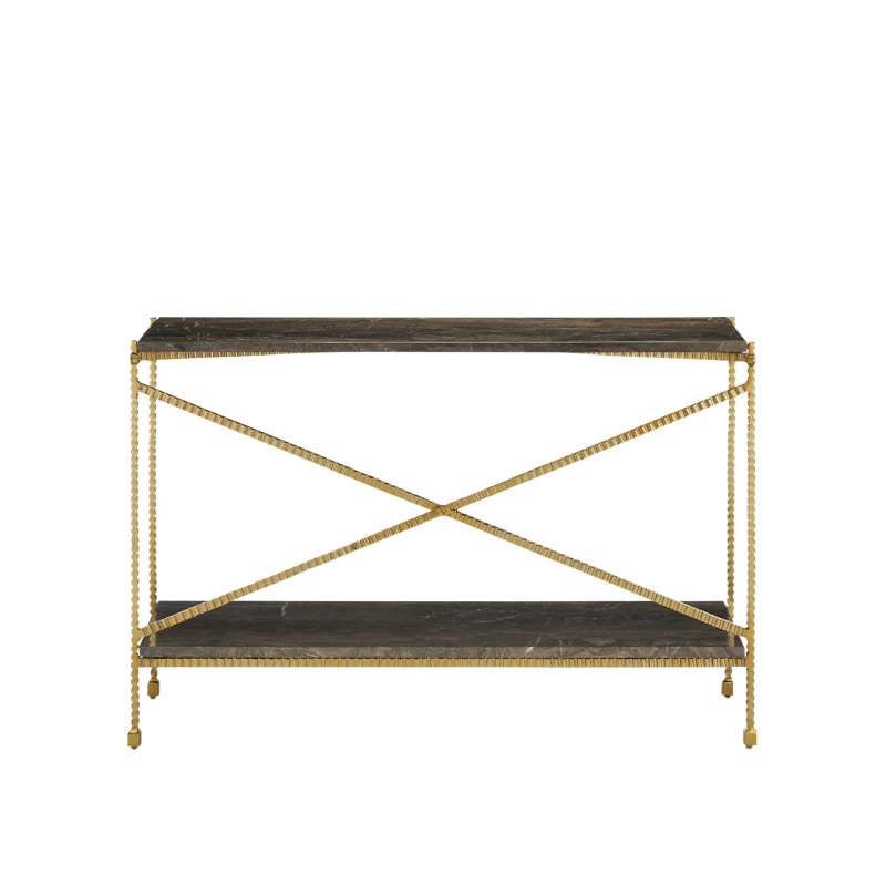 Flying Gold Stone Top Console Table