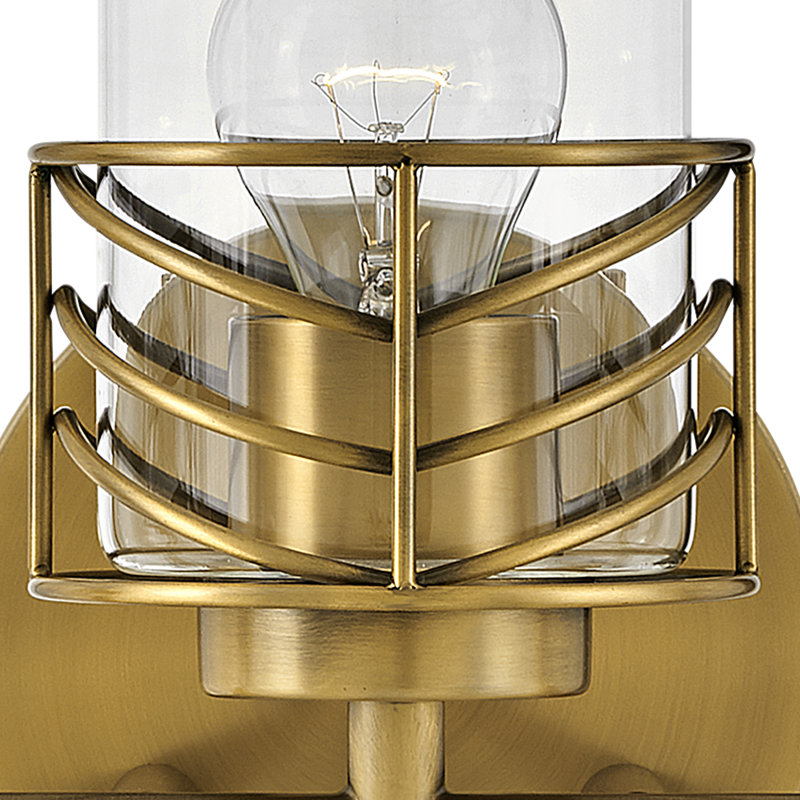 Coiffeuse à trois lumières Della, Laiton laqué
