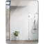 Miroir de salle de bain rectangulaire en métal argenté 30 po x 40 po, parfait pour rehausser le style et la fonctionnalité de tout mur.-1542734106-1542734108