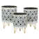 Glenview 3 - Piece Metal Pot Planter Set