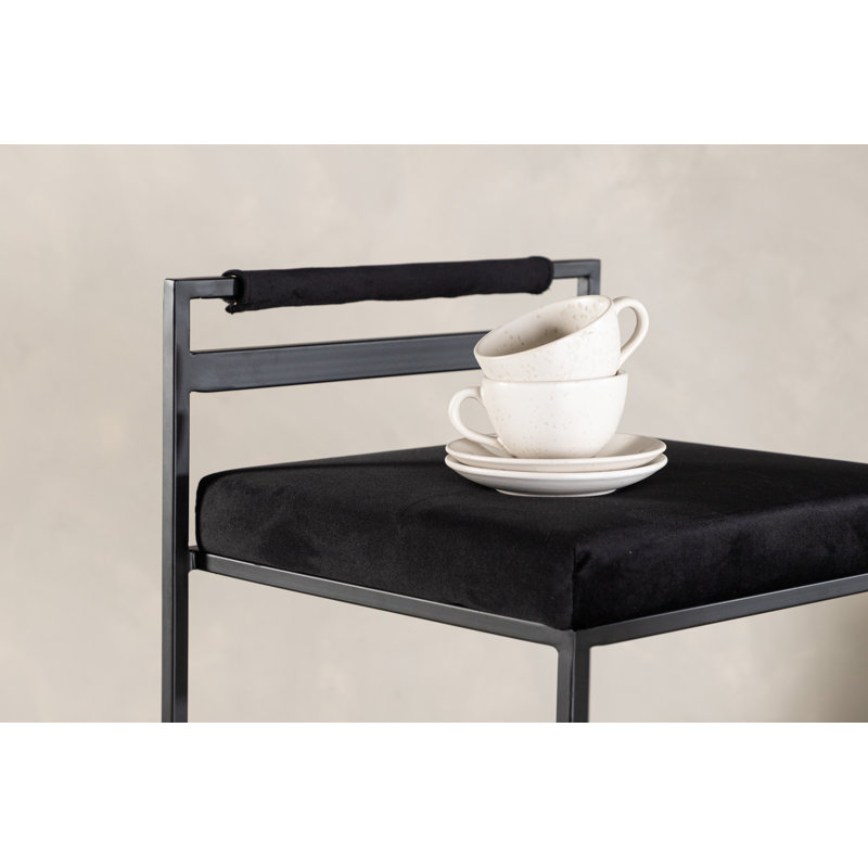 Beachley Upholstered Counter Stool with Metal Frame