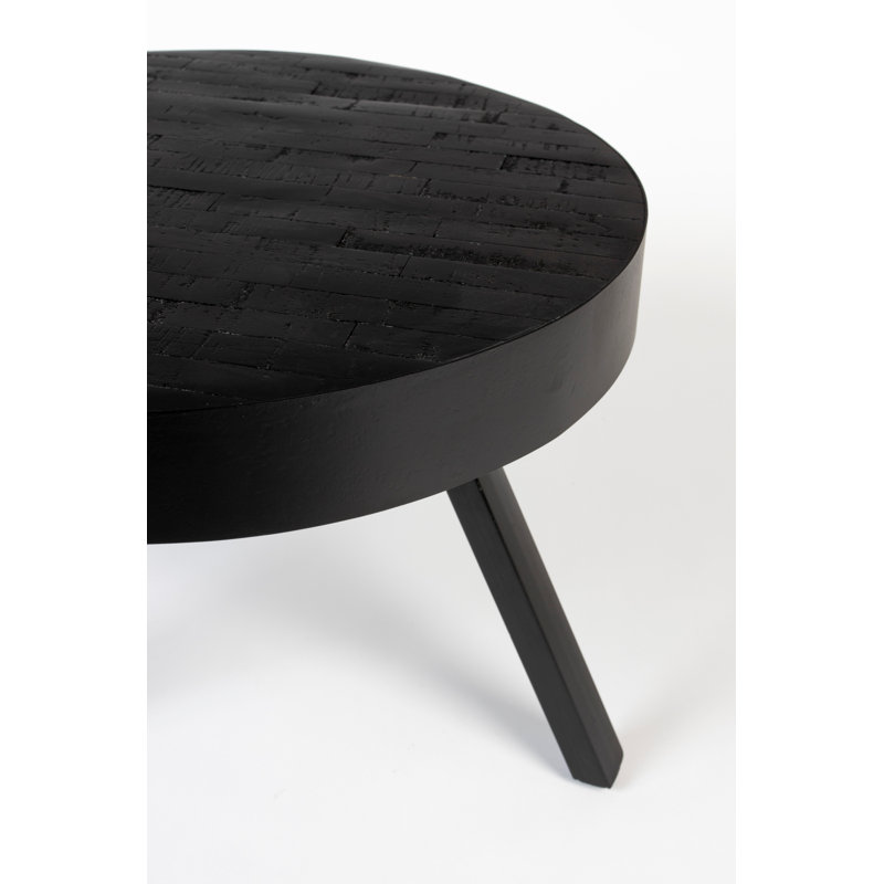 Suri Solid Wood Coffee Table, 32" H x 32" L x 32" W, Black