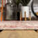 Nate Boho Medallion Textured Weave Red/Taupe Indoor/Outdoor Rug
