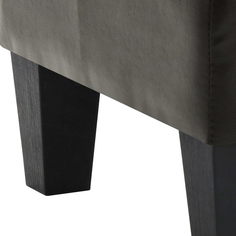 Noir décontracté pour les espaces modernes et futuristes - H 19 po x l 23 po x P 23 po, aucun assemblage requis, confortable, finition classique avec espaces de travail élégants