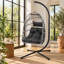 Fauteuil à œufs pliable en osier Albie-1635648956