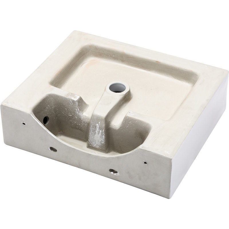 Lavabo de salle de bain rectangulaire en céramique blanche 21 po x 16 po. Style européen élégant avec trou de robinet et trop-plein. Arc magnifique. Élégante et gracieuse. Céramique. Faible absorption d'eau. Résistance aux taches acides. Lisse