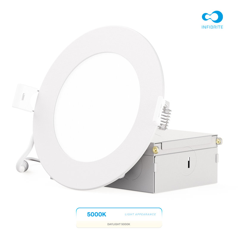 4 po DEL mince encastrée, 9 W, lumière du jour 5000 K, à intensité variable