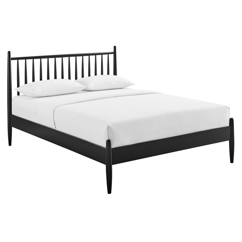 Zane King Size Spindle Bed In Black, Black, King