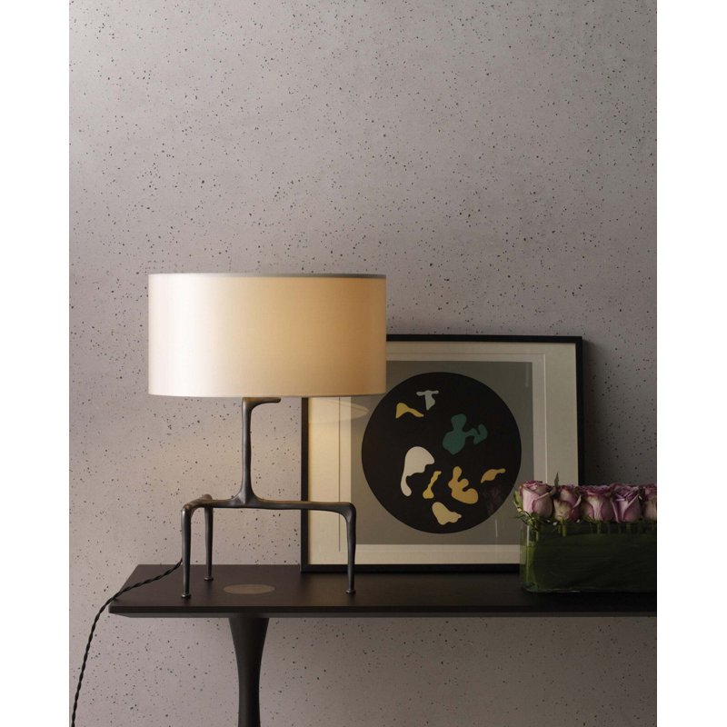 Braque Tripod Table Lamp, Dove Gray, Bronze