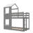 Melony Kids Twin Over Twin Bunk Bed-2005280495