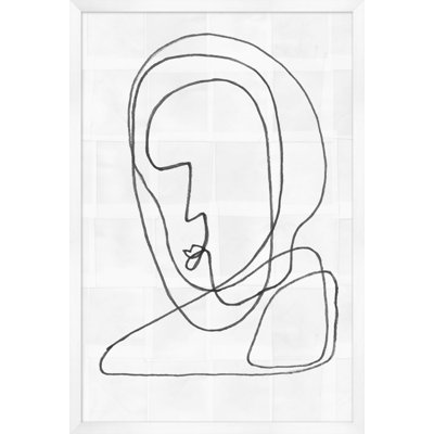 Face in the Crowd 1 Framed Painting