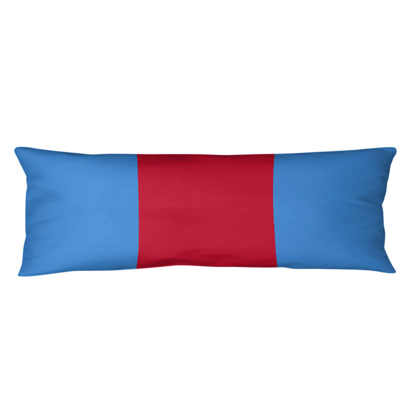 Oreiller de corps en polyester / polyester Arizona Football Stripes, Bleu/rouge, Houston 