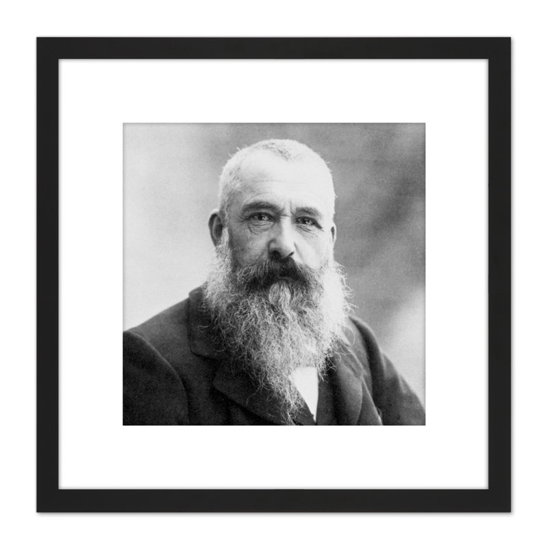Portrait Impressionist Artist Claude Monet by Paul Nadar - Single Picture Frame Print