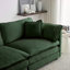 Canapé modulaire en L avec repose-pieds Chenille-187870001