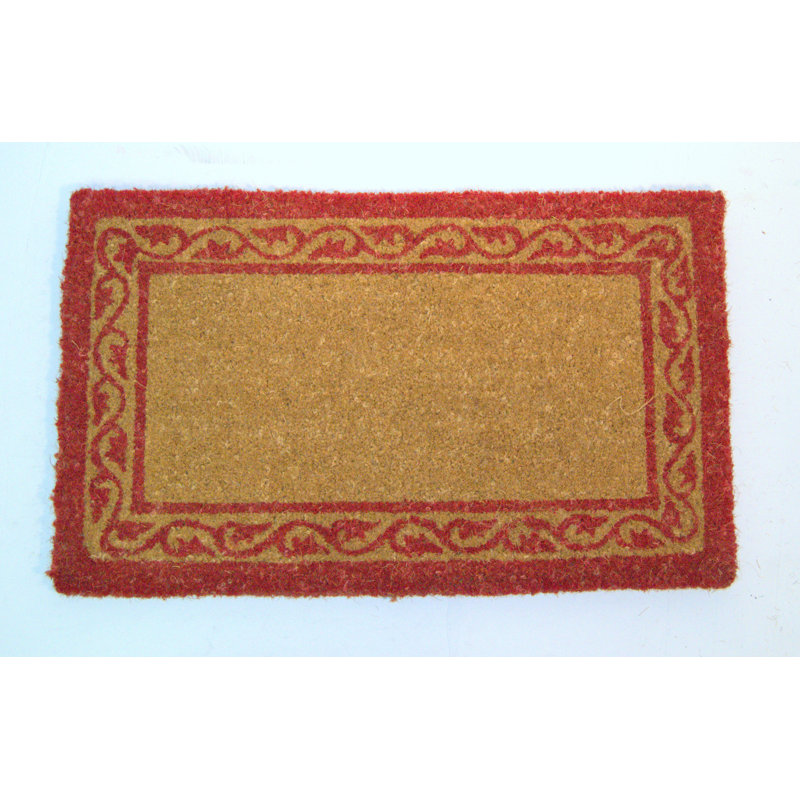 Tapis de porte à bordure intérieure seulement Rosedale, Rectangle 2 pi 6 po x 4 pi