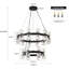 Lustre en cristal 30 lumières 2 anneaux-114394933