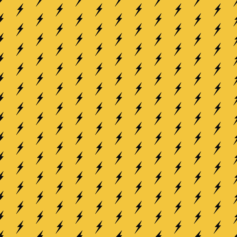 Yellow And Black Pattern - Wrapped Canvas Print, 51cm H x 51cm W x 3.8cm D