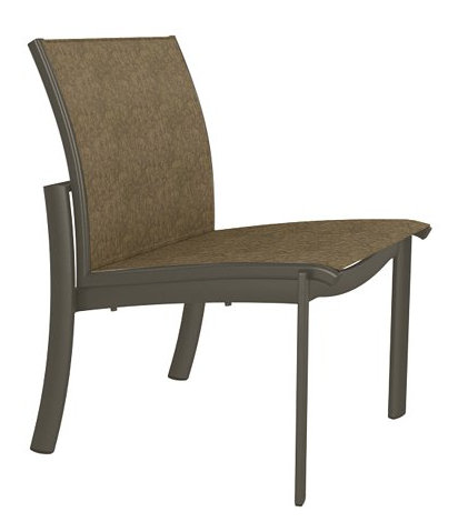 Kor Outdoor Dining Side Chair, Mocha, Rincon