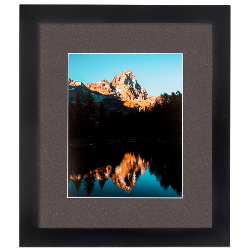 Cadre pour photo simple 8,5 po x 11 po, Châtaigne