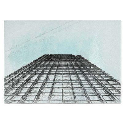 Tempered Glass Architecture Sketch Vol.11 Chopping Board