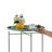 Annaleese Small End Table Set Foldable Tray X-shaped Cross Leg Side Table-1931462366