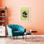 Aries Honeysuckle Zodiac Contemporary Honeysuckle Flower Nature Wall Art Print 1 Piece Wrapped Canvas Wall Art-1451774543