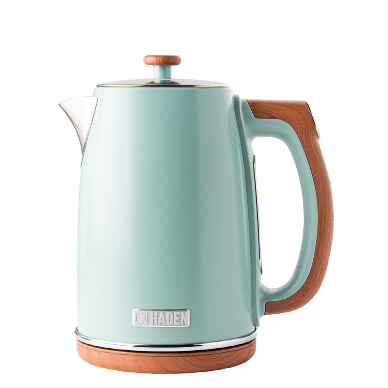 HADEN Dorchester 1.7L Stainless Steel Electric Tea Kettle, Green