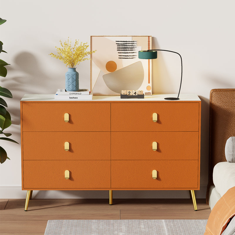 Commode double 6 tiroirs l 47,2 po