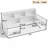 Twin Size Bed Frame with Storage Bookcase,Wood Floor Daybed, No Box Spring Needed-965328526-965328520