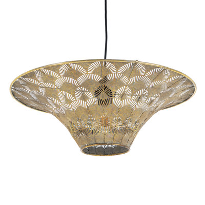 Adaminah 1 - Light Gold Geometric Pendant