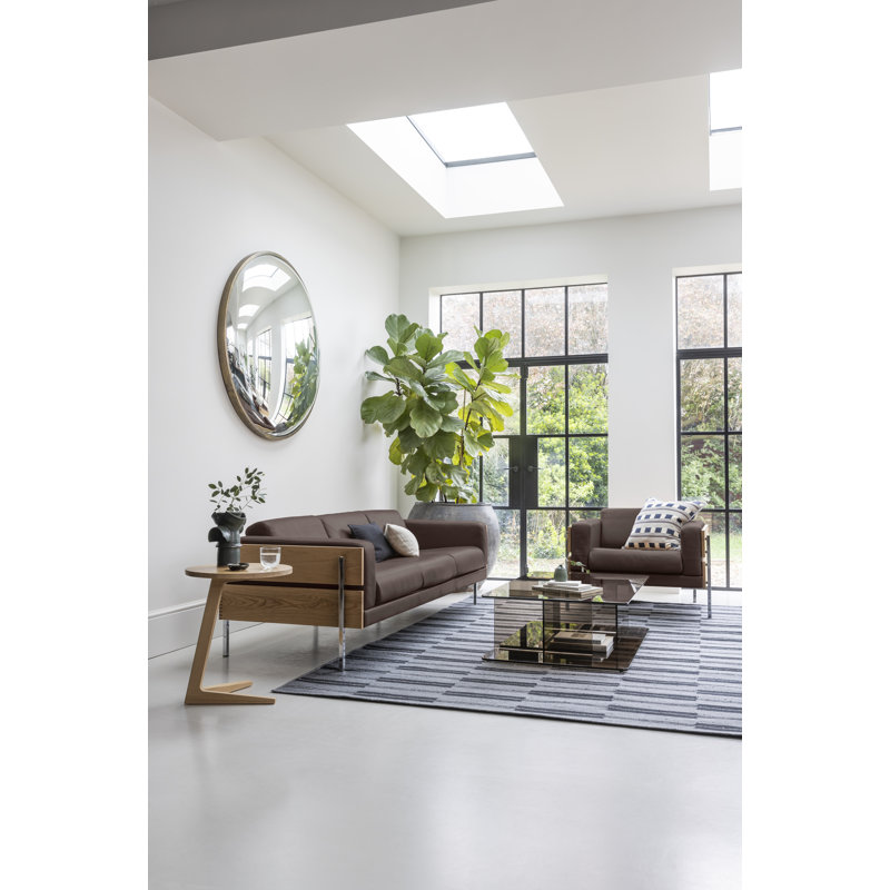 Forum Leather Armchair, Dark Brown Genuine Leather