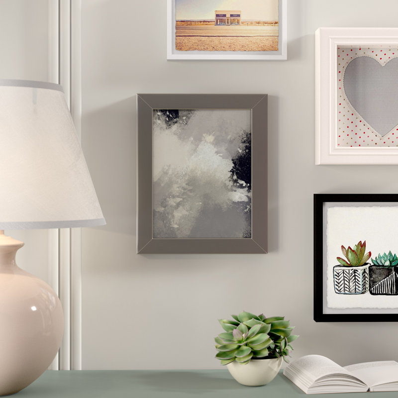 Cadre pour photo simple biseauté en argent inoxydable, 11 po x 14 po