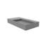 Lavabo de salle de bain mural rectangulaire 36 po avec drain dissimulé Juniper - noir, avec trou pour robinet-1262523392-1262523393