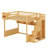 Wooden Loft Bed With Staircase And Wardrobe-1540464993