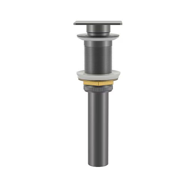 Drain escamotable de lavabo en laiton DAX, Non, Chrome poli