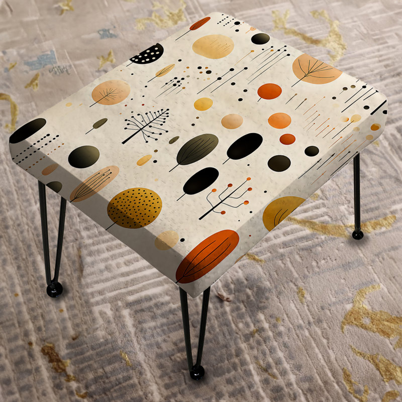 Organic Botanical - Geometric Rectangle Ottoman