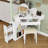 Vanity Desk with LED Mirror, Stool and Side Cabinet-1127168112