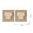 S/2 13.8X1.6X13.8" Wall Art, Wall Décor For Living Room Dining Room Bedroom Office Entryway