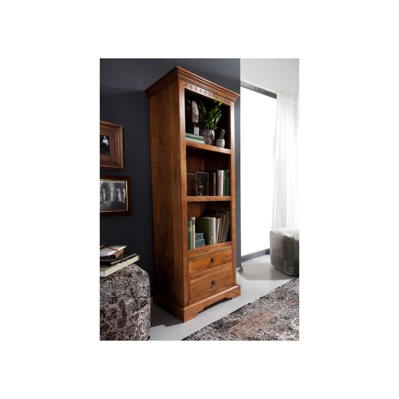 Oxford 178 cm H x 68 cm W Solid Wood Standard Bookcase