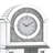 Mirrored Grandfather Clock with LED Lighting