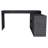 2-Shelf L-Shaped Writing Desk Dark Brown-2071627006