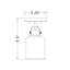 Plafonnier semi-encastré cylindrique simple 5,25 po à 1 lumière Tyringham-177580475
