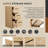12" Slim Freestanding Bathroom Storage Cabinet