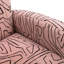 Fauteuil à oreilles en velours Citium-1807437127