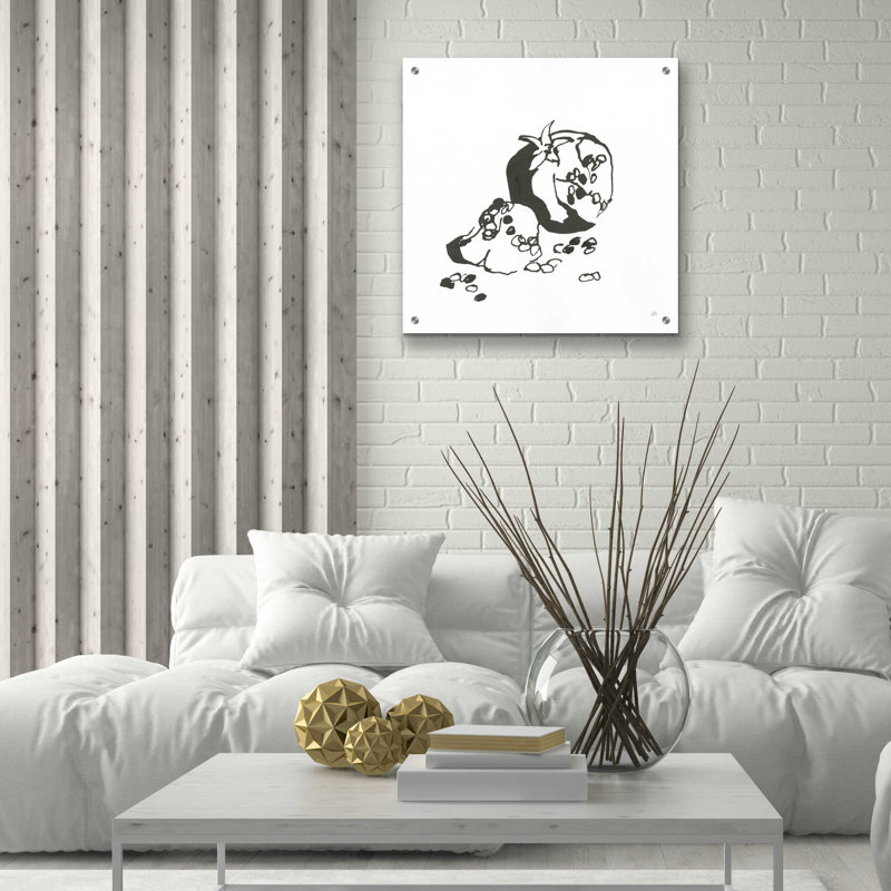 «Pomegranate I BW» par Chris Paschke, H 24 po x l 24 po x P 0,2 po