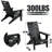 Outdoor All-Weather Foldable Adirondack Chair, Fade Resistant & Easy to Clean for Patio, Garden and Fire Pit Use-1947197962