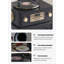 Tourne-disque vinyle en cire blanche de style Mid-Century