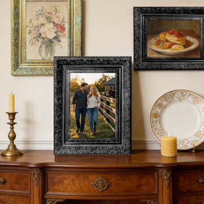 Black 1PC Clean Line Picture Frame for 8" x 10" Photos and Anniversary Gifts
