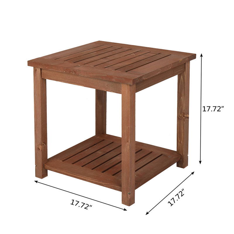 Mcgowan Solid Wood End Table